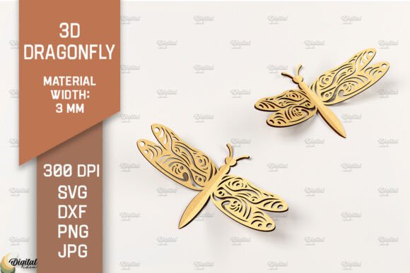 3D Dragonfly Laser Cut. Dragonfly SVG: A Guide to Smart Design Choices
