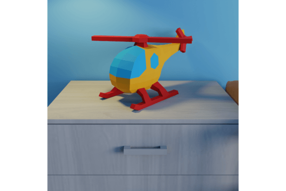 3D Papercraft Helicopter – A Unique Decor and Craft Project for Kids and Enthusiasts