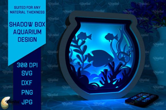 3D Shadow Box Aquarium Paper Cut: A Unique Way to Add Depth and Style to Your Space