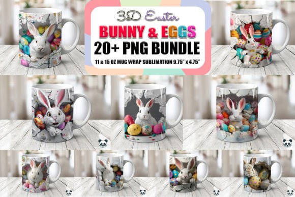 Easter Bunny Eggs 3D Mug Wrap Bundle: A Creative and Practical Guide for Sublimation Printing Enthusiasts