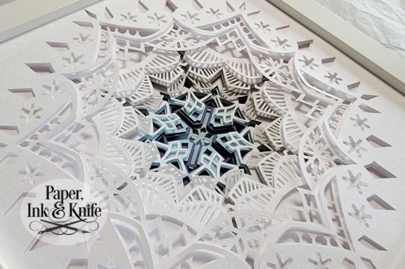 Snowflake 3D SVG Papercut Shadowbox: A Creative Cut-Out Delight