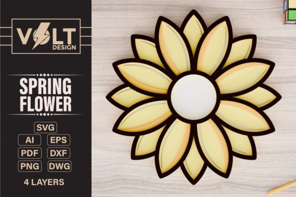 Spring Flower 3D SVG Laser Cut Design: A Modern Approach to Creative Expression