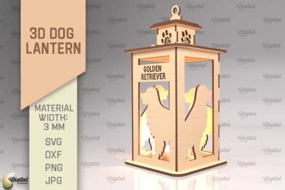 Unlocking Creativity with 3D Dog Lantern Laser Cut and 3D Lamp SVG Designs