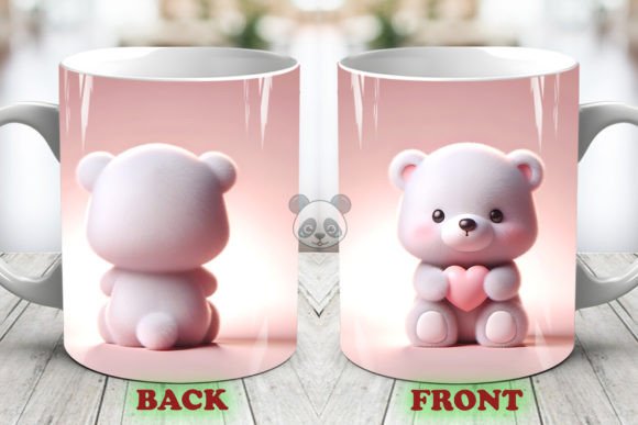 Valentine Polar Bear 3D Mug Wrap: A Creative and Heartfelt Gift Idea for Valentine’s Day
