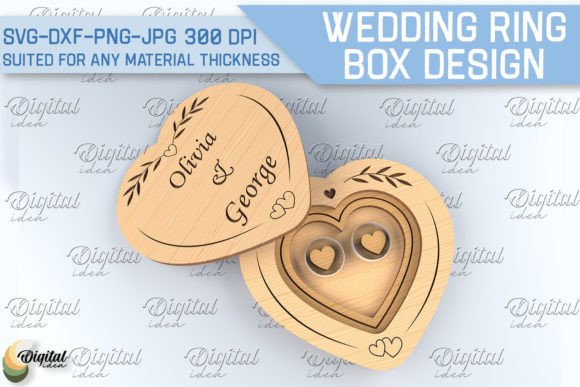 Wedding Ring Box SVG: A Creative and Customizable Digital Solution for Personalized Designs